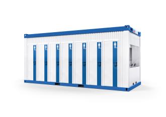WC-Container mit 14 Toiletten Sanitärcontainer 