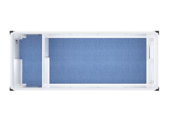 Raumcontainer mit Flurgang (3 Zugänge) Raum- & Bürocontainer 20 ft Mainz