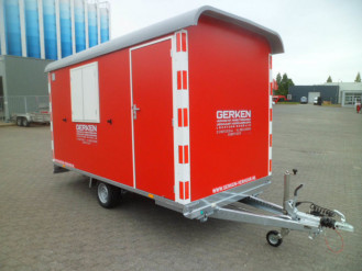 Bauwagen mit Materiallager 