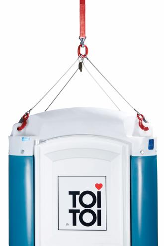 TOI® FRESH Toilettenkabinen mit WC und Urinal sowie Spiegel und Kleiderhaken