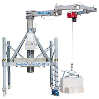 Mauerkran Kleinkran Stein-Rex® 2.0 - Gelenkausleger Gotha