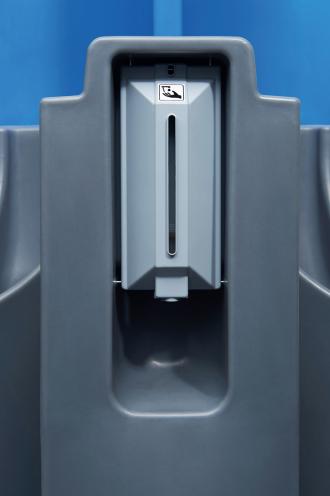 DIXI® URI WC Urinal Pissoir Urinalständer ausreichend Platz für vier Personen