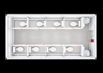BASIC LINE WC Container DAMEN Toiletten Container