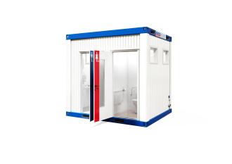WC-Container D/H Bau 10 ft Sanitärcontainer Damen und Herren