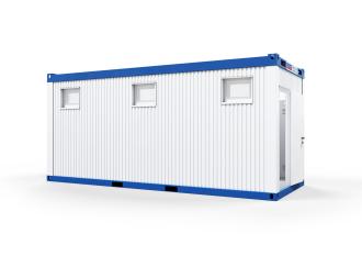 WC-/Dusch-Container Schwarz-Weiß Schleusencontainer Sanitärcontainer