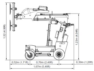 Glasroboter SmartLift SL 208 Tragkraft 150 Kg max. Hubhöhe 2,65 m