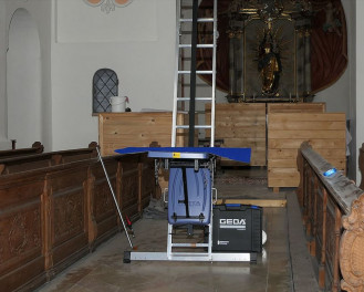 Akku Leiterlift 10m | GEDA | Bauaufzug | Schrägaufzug
