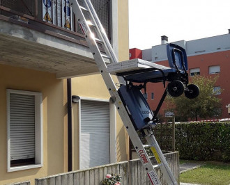 Akku Leiterlift 10m | GEDA | Bauaufzug | Schrägaufzug