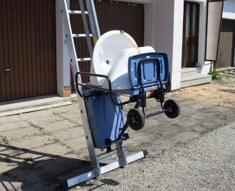 Akku Leiterlift 10m | GEDA | Bauaufzug | Schrägaufzug