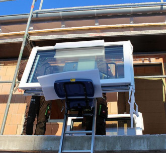 Akku Leiterlift 10m | GEDA | Bauaufzug | Schrägaufzug