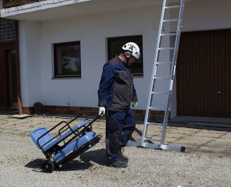 Akku Leiterlift 10m | GEDA | Bauaufzug | Schrägaufzug