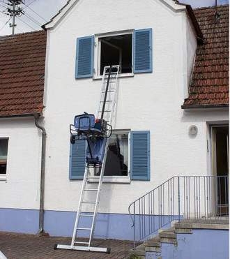 Akku Leiterlift 10m | GEDA | Bauaufzug | Schrägaufzug
