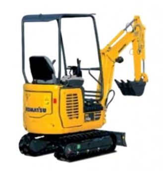 Minibagger Komatsu PC 14 einfach mieten Tagestarif Wochentarif Monatstarif Eberswalde