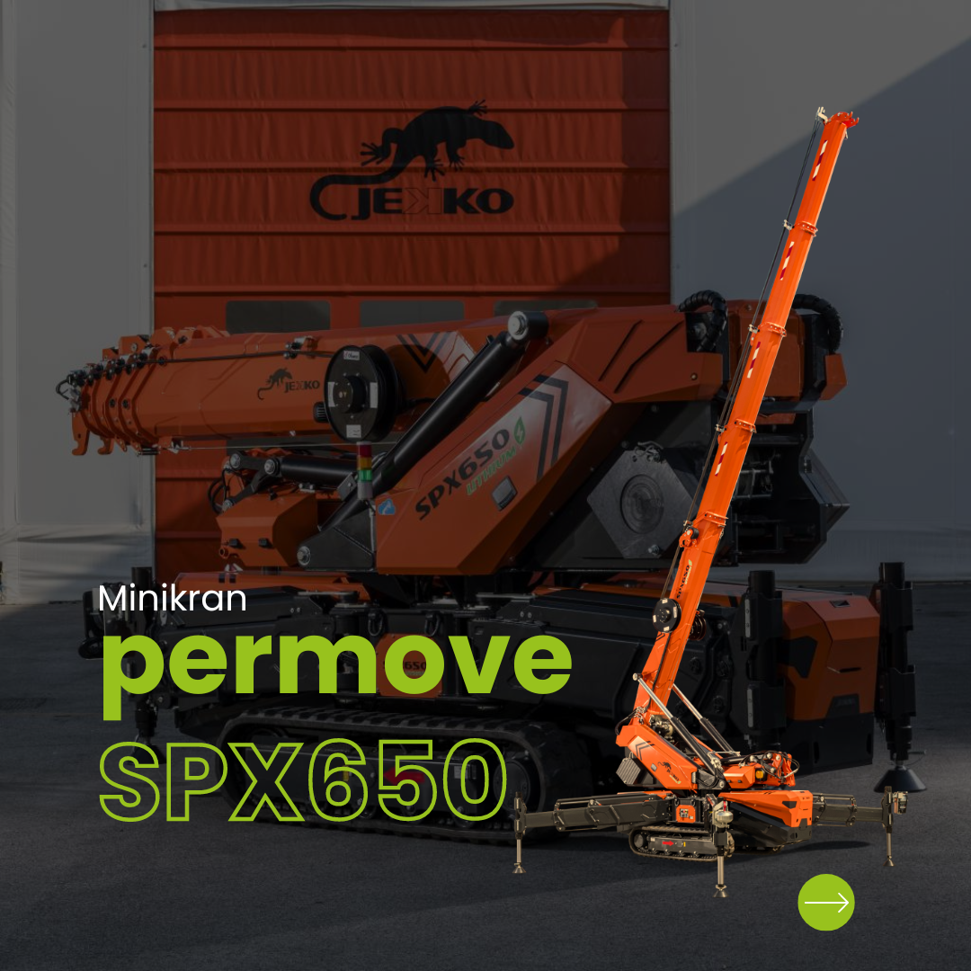 Raupenkran, Minikran Jekko SPX 650 ; Vermietung - Service - Jekko Vertragshändler mieten
