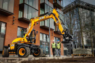 Mobilbagger 11 t, JCB 110 Hydradig Stollberg Erzgebirge