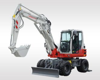 TAKEUCHI TB395W mit Powertilt, mit Verstellausleger