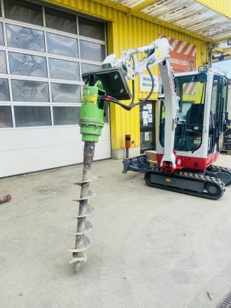 Erdbohrer Anbaugerät 2m Schnellwechsler MS01