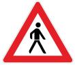 Verkehrszeichen VZ Schild+Rohr+Fuss VZ101 ACHTUNG