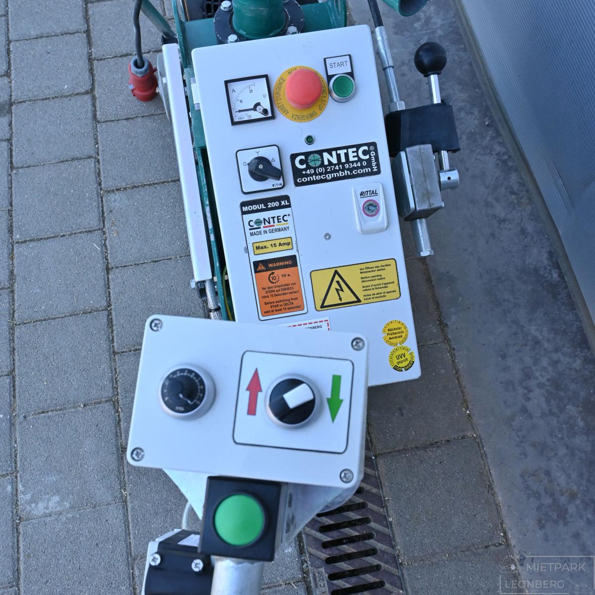 Kugelstrahlmaschine MODUL 200XL und Filteranlage TORNADO B, Klasse M inkl. Magnetwagen 70cm, Fa. Contec, Gebrauchtmaschine