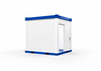Raumcontainer 10 ft Raum- & Bürocontainer - Kompaktes Basis-Modell z.B. als Bau- od. Wohncontainer, Aufenthalts- od. Schlafcontainer