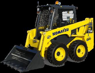 Komatsu SK714 Kompaktlader + Hydraulikhammer mieten