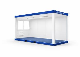 Raumcontainer 20 ft Raum- und Wohncontainer - klassisches multifunktionales Basis-Modell z.B. als Raum- und Wohncontainer, Aufenthalts oder Schlafcontainer