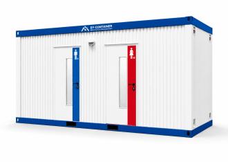 Sanitärcontainer WC Damen und Herren - Funktionaler WC Container für Baustellen oder Veranstaltungen jeder Art Dachau