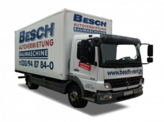 Möbelkoffer 7.5t mit Ladebordwand einfach mieten Stundentarif Tagestarif Wochentarif Monatstarif Berlin