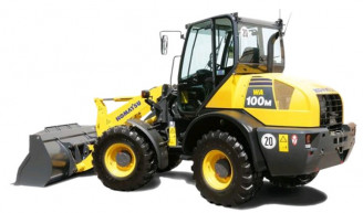 Radlader Komatsu WA 100 einfach mieten Tagestarif Wochentarif Monatstarif 