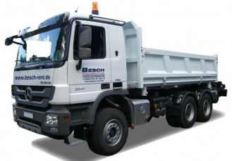 LKW-Kipper 26 tonnen MB 2641 Actros einfach mieten Tagestarif Wochentarif Monatstarif