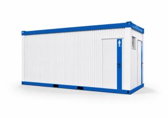 Dusch-Container mit 5 Duschen und Flur - Sanitärcontainer mit beheizbaren Duschräumen für Veranstaltungen und Bau jeder Art Dachau