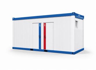 Dusch-Container mit 6 Duschen D/H Sanitärcontainer  - Privatsphäre für jede Art von Baustelle oder Veranstaltung