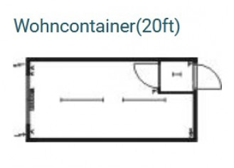 Wohncontainer 20ft