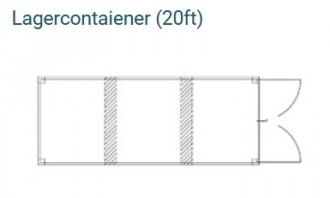 Lagercontainer 20 ft