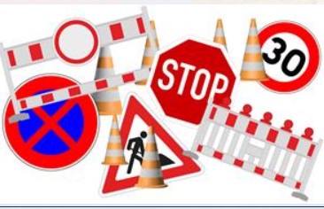 Verkehrsschilder Baustellen sämtliche Ausführungen mieten