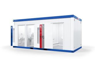 BASIC LINE WC D/H/CAP WC Container Toilettencontainer barrierefrei Damen und Herren