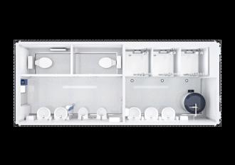 BASIC LINE WC/DUSCH WC Container KOMBI Sanitärcontainer