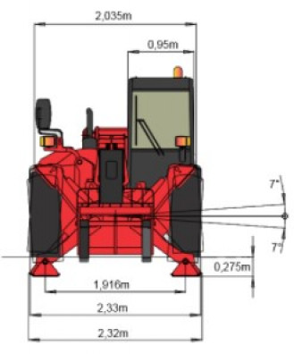 Teleskopstapler 14 m Manitou MT 1335