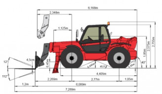 Teleskopstapler 14 m Manitou MT 1335