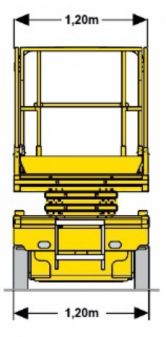 Elektro Scheren Arbeitsbühne Haulotte Compact 10