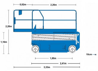Elektro Scheren Hebebühne 10m Genie GS-2646
