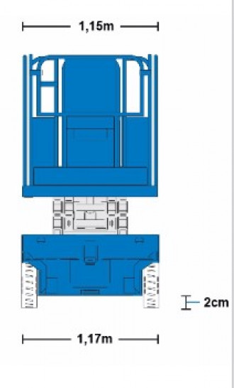 Elektro Scheren Hebebühne 10m Genie GS-2646