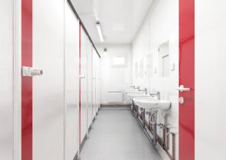 WC-Container Damen mit Flur Sanitärcontainer